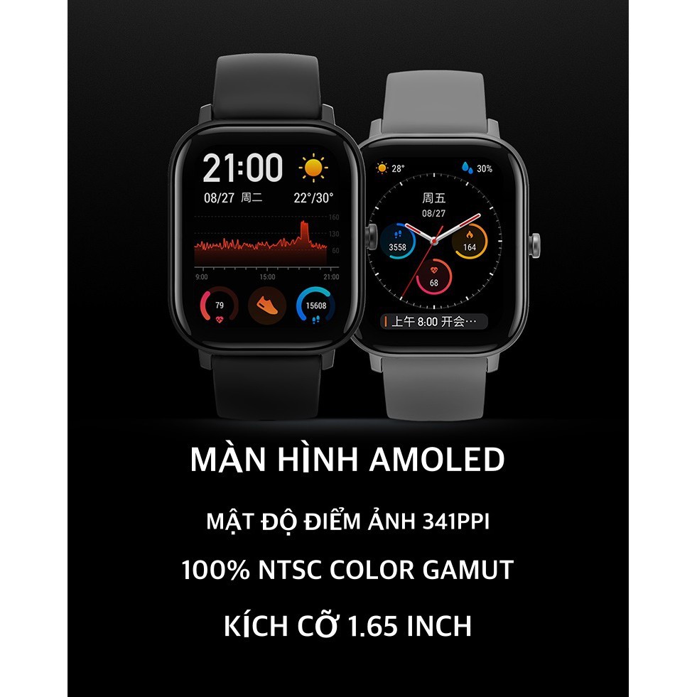 Đồng hồ thông minh Xiaomi Amazfit GTS - Hàng Chính Hãng Digiworld