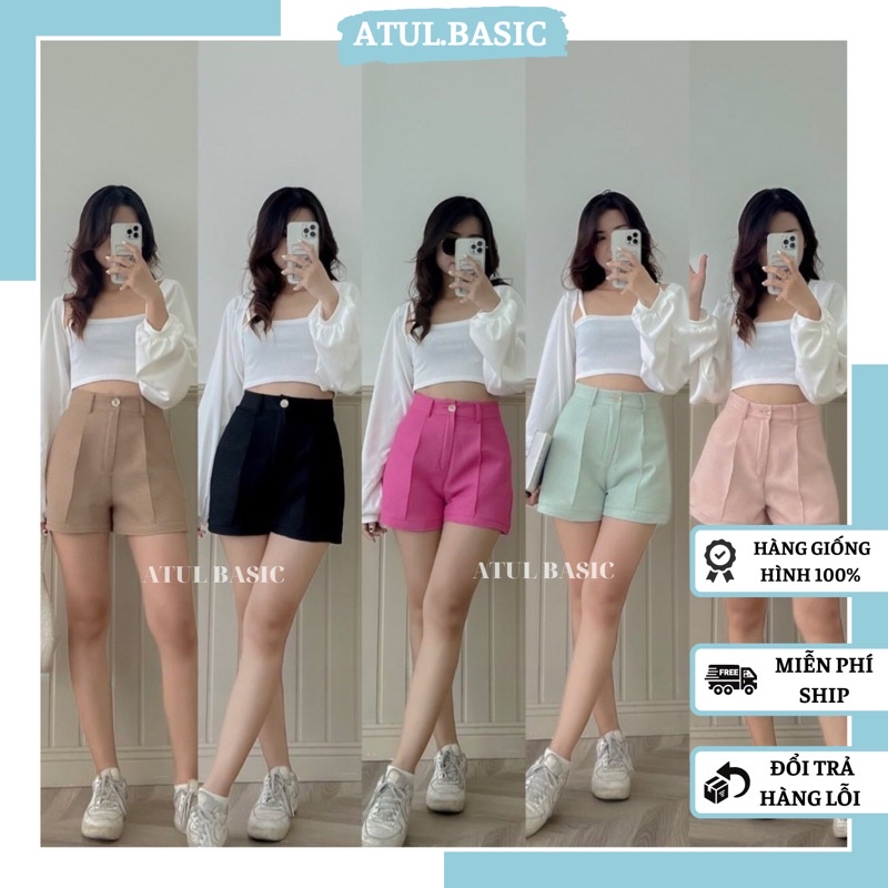 Quần Short Nữ Trendy Mùa Hè Tone Basic Đủ Màu Sắc Phong Cách Ullzang Hàn Quốc - Color Short