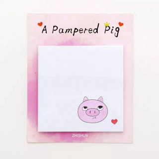 Giấy note mẫu heo hồng