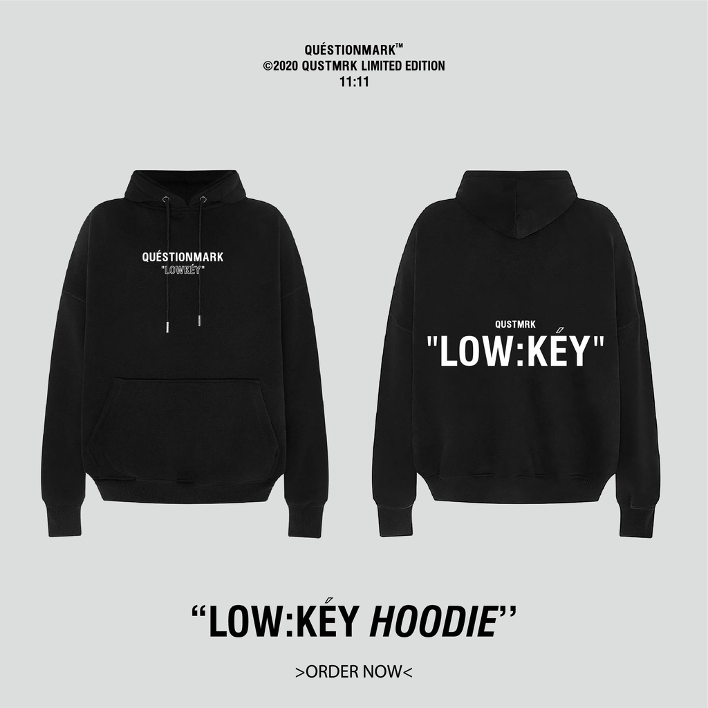 [ Full Box ] Áo Hoodie LowKey Basic essentials Form Rộng nam nữ local brand
