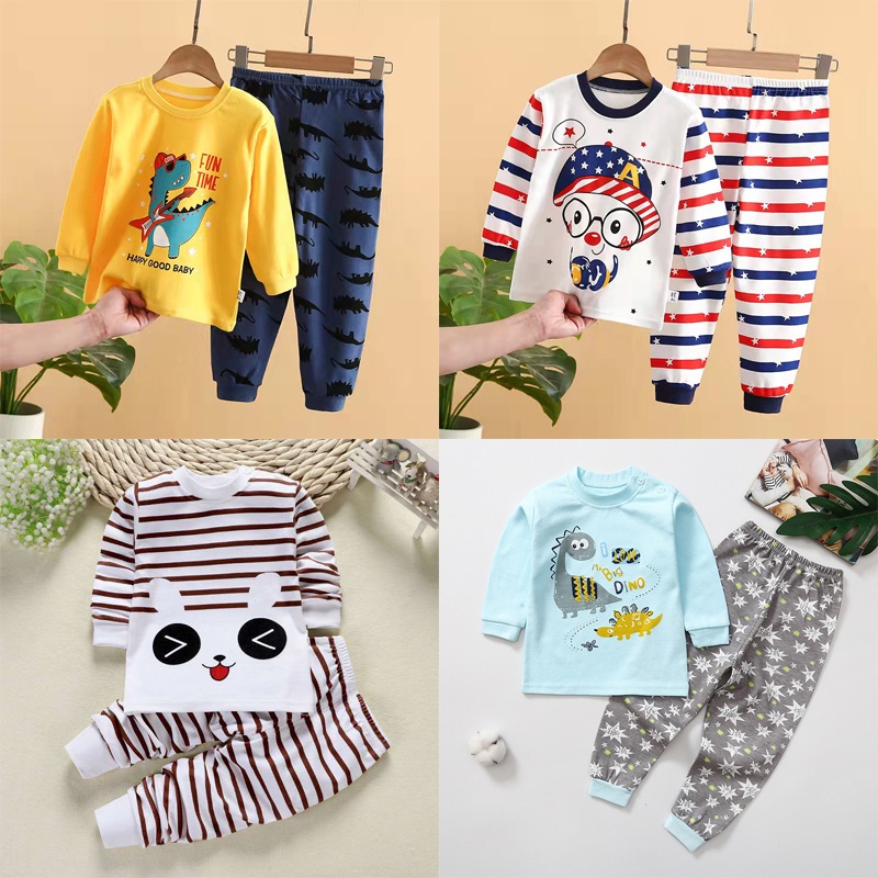 Bộ Đồ Ngủ Cotton Cho Bé Từ 0-5 Tuổi