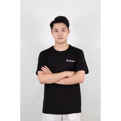 ÁO CẦU LÔNG TRAINING POLY LOGO NHỎ ĐEN BUBADU CHÍNH HÃNG