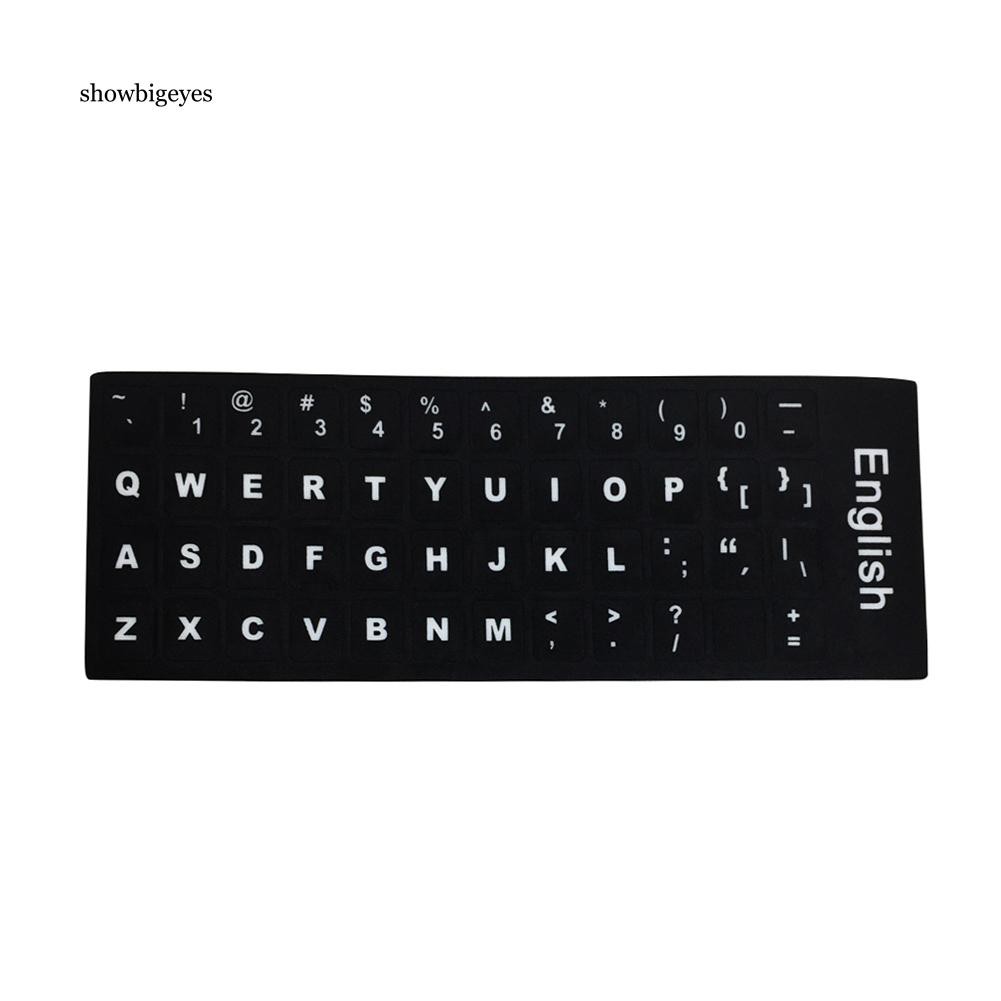 Miếng dán bàn phím máy tính họa tiết chữ cái tiếng Nga phong cách Nhật Bản | BigBuy360 - bigbuy360.vn