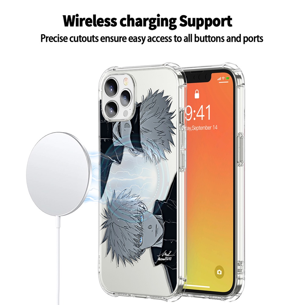 Ốp Điện Thoại Mềm Trong Suốt Chống Sốc Họa Tiết Hoạt Hình Cho iPhone 11 12 13 14 Pro Max 7 8 Plus SE 2020