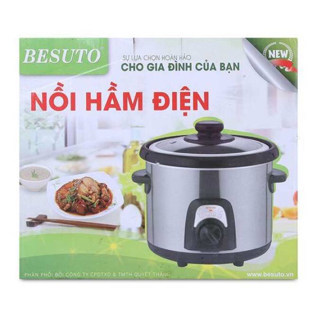 Nồi hầm điện kho cá, hầm cháo, hầm đa năng Besuto BST-4026 2.5L 180W
