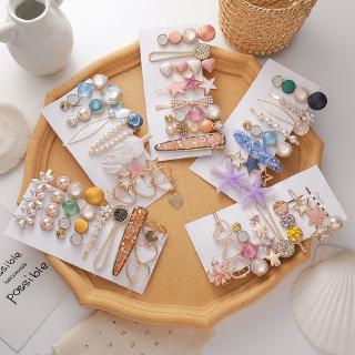 Set 8 Kẹp Tóc Phong Cách Hàn Quốc Thời Trang Cho Nữ