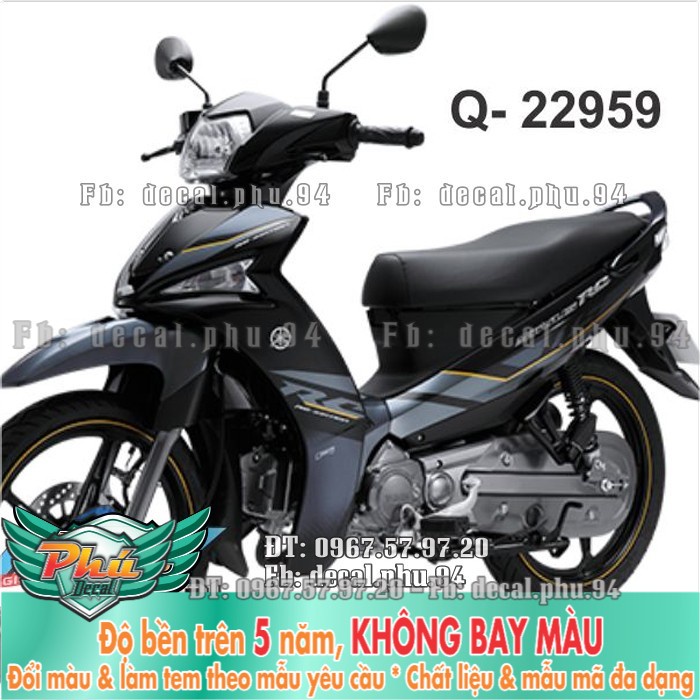 Tem rời Sirius FI xám đen RC (P) -1