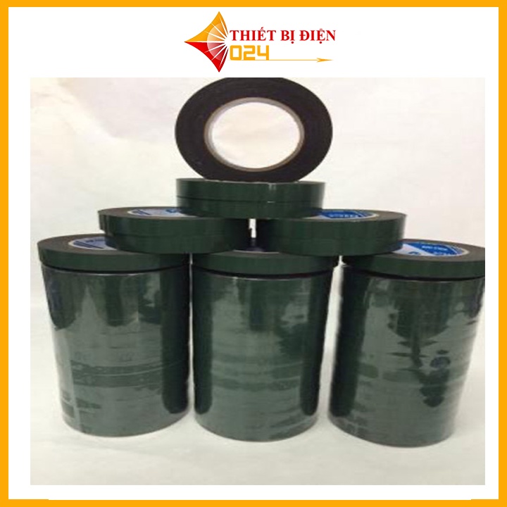 Băng dính 2 mặt 2cm màu xanh siêu dính