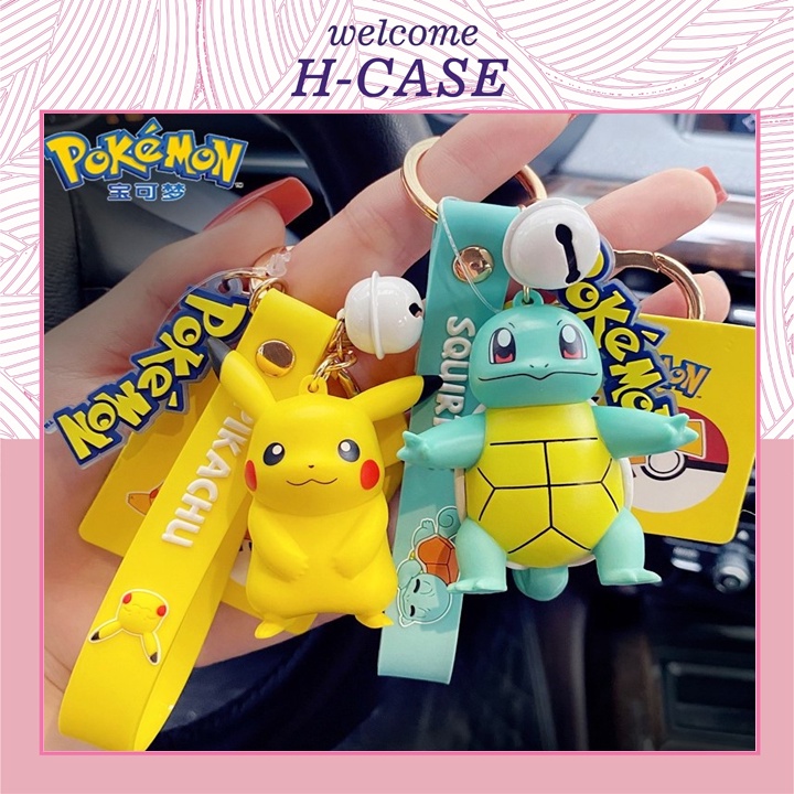 Móc Khóa Pikachu Chú Rùa Dễ Thương Hàng Chính Hãng Nhiều Mẫu Hot Trend 2021 - Móc Treo Chìa Khóa