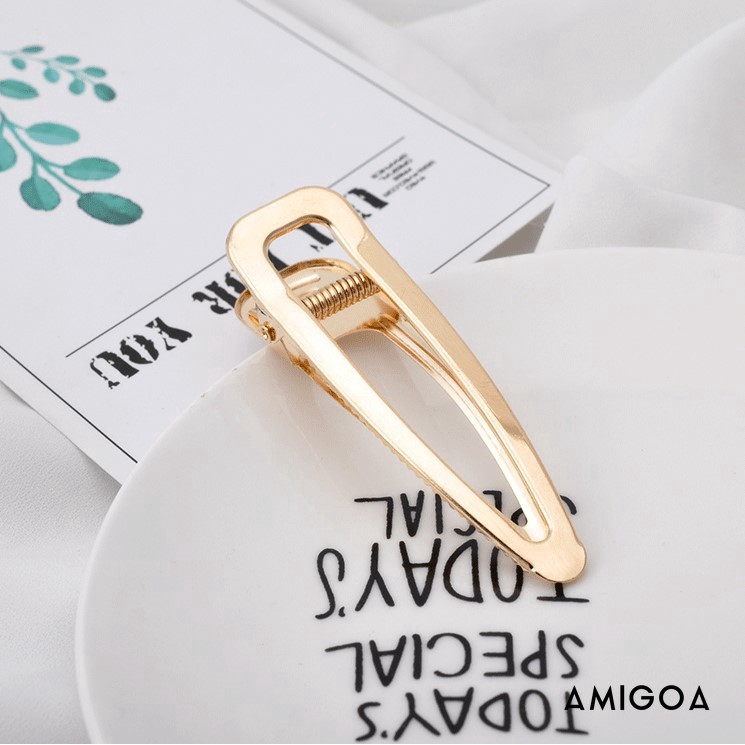 【Amigoa】Kẹp tóc kim loại Hàn Quốc Pearl Set Hairpin Minimalist / COD