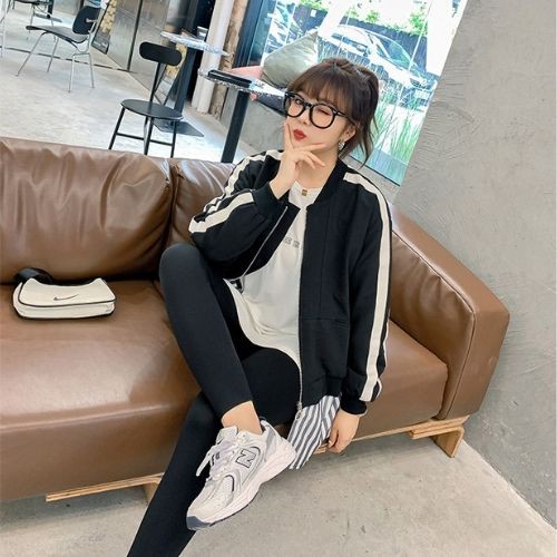 Áo khoác bomber bigsize phối kẻ giả 2 cho nữ 60-100kg - sản phẩm có sẵn của HANOI BIGSIZE - chuyên bigsize chất lượng | BigBuy360 - bigbuy360.vn