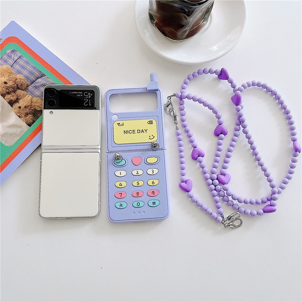Được thiết kế cho samsung galaxy z flip 5 case purple cell phone crystal, anti-fall ốp lưng bảo vệ chống va đập z flip 3 case tương thích với galaxy z flip 4 5g 2022