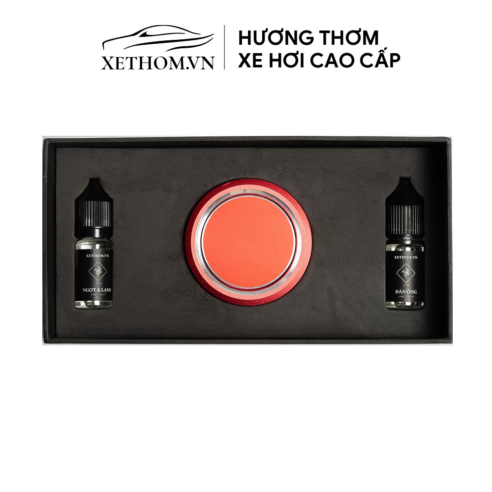 Nước hoa xe hơi - Future Box bày tablo xe và 2 chai tinh dầu nước hoa hương thơm các hãng Niche cao cấp 15ml [XETHOM]
