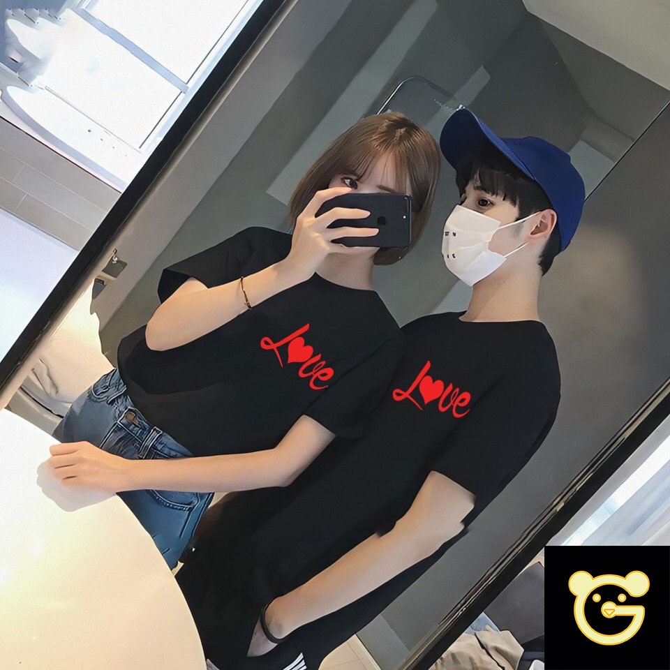 ( MẪU HOT ) Đồ Đôi Nam Nữ Áo Cặp Nam Nữ hình shop mẹ gấu thiết kế0