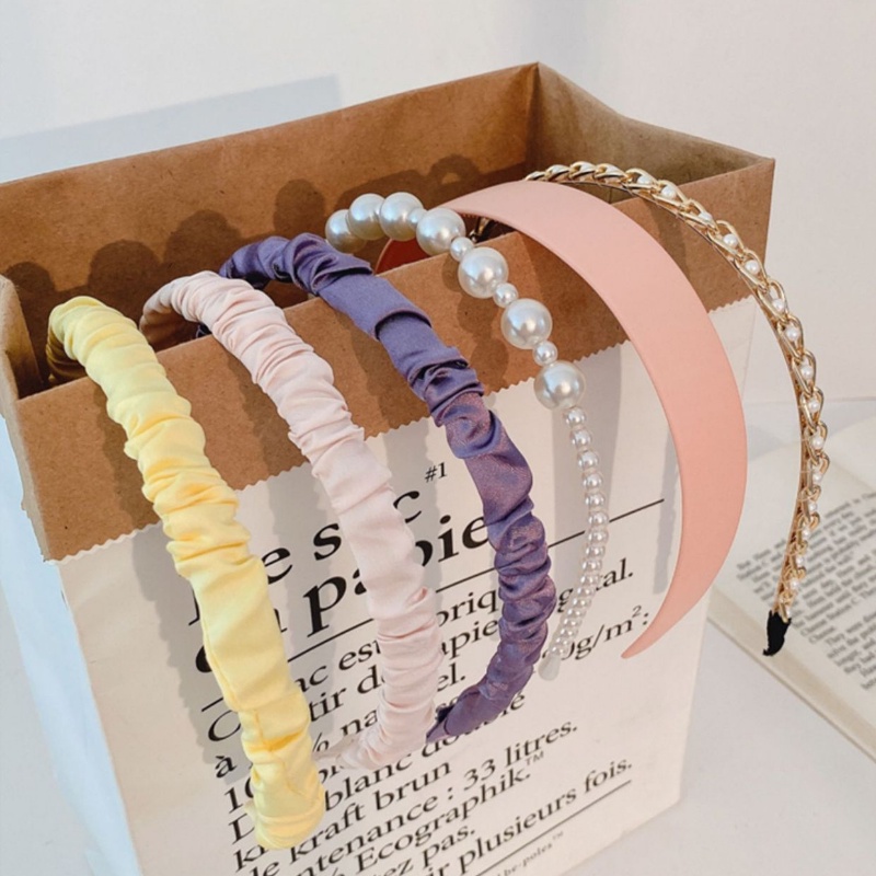 Băng Đô Cài Tóc Đính Ngọc Trai Nhân Tạo Thời Trang Hàn Quốc Dành Cho Nữ