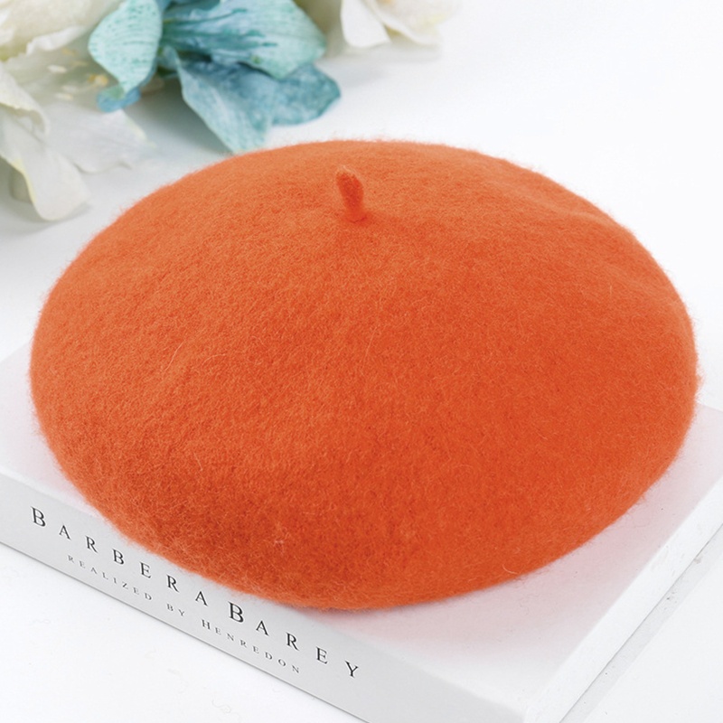 Mũ Beret Len Thời Trang Xuân Thu Cho Bé Gái