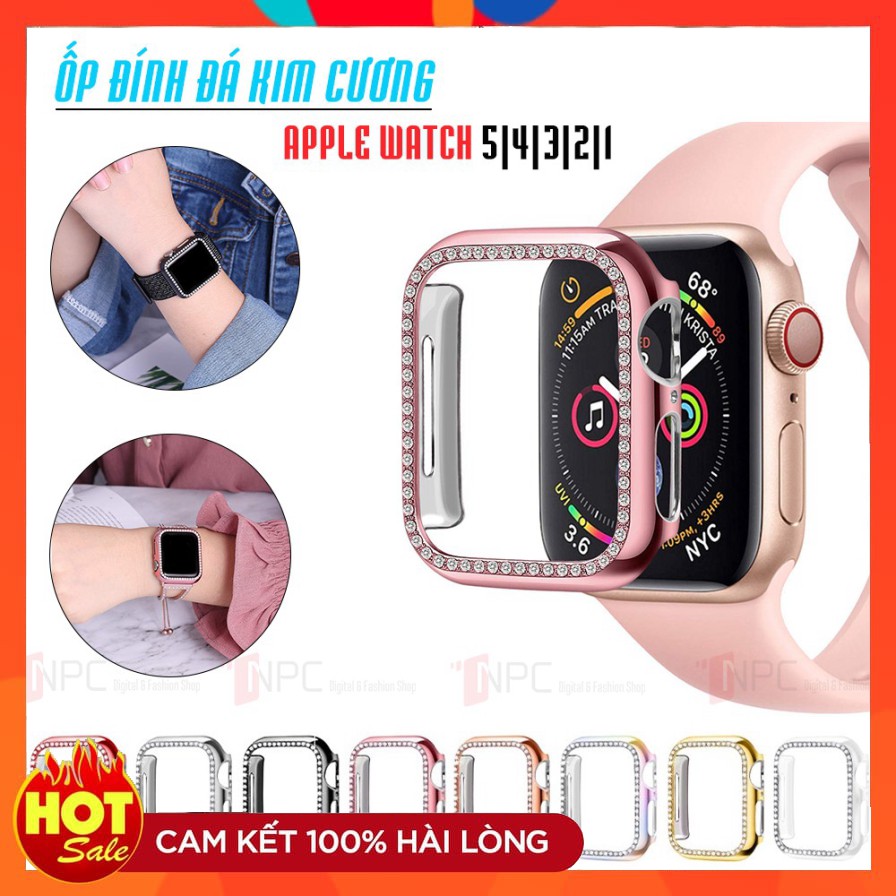 Ốp Bảo Vệ Apple Watch Đính Đá dành cho Series 5/4/3/2/1 38mm 40mm 42mm 44mm Hana Case