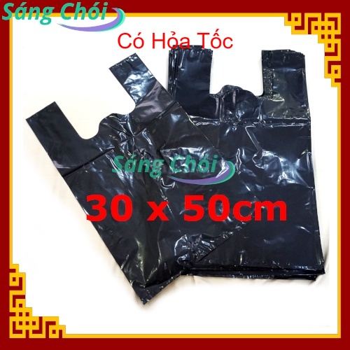 1kg [30 x 50cm Đựng Được 4-5 kg] Túi Xốp PE Đen Bóng Cao Cấp Loại 1 - Đóng Gói Hàng Đựng Hàng Đựng Rác Túi Rác