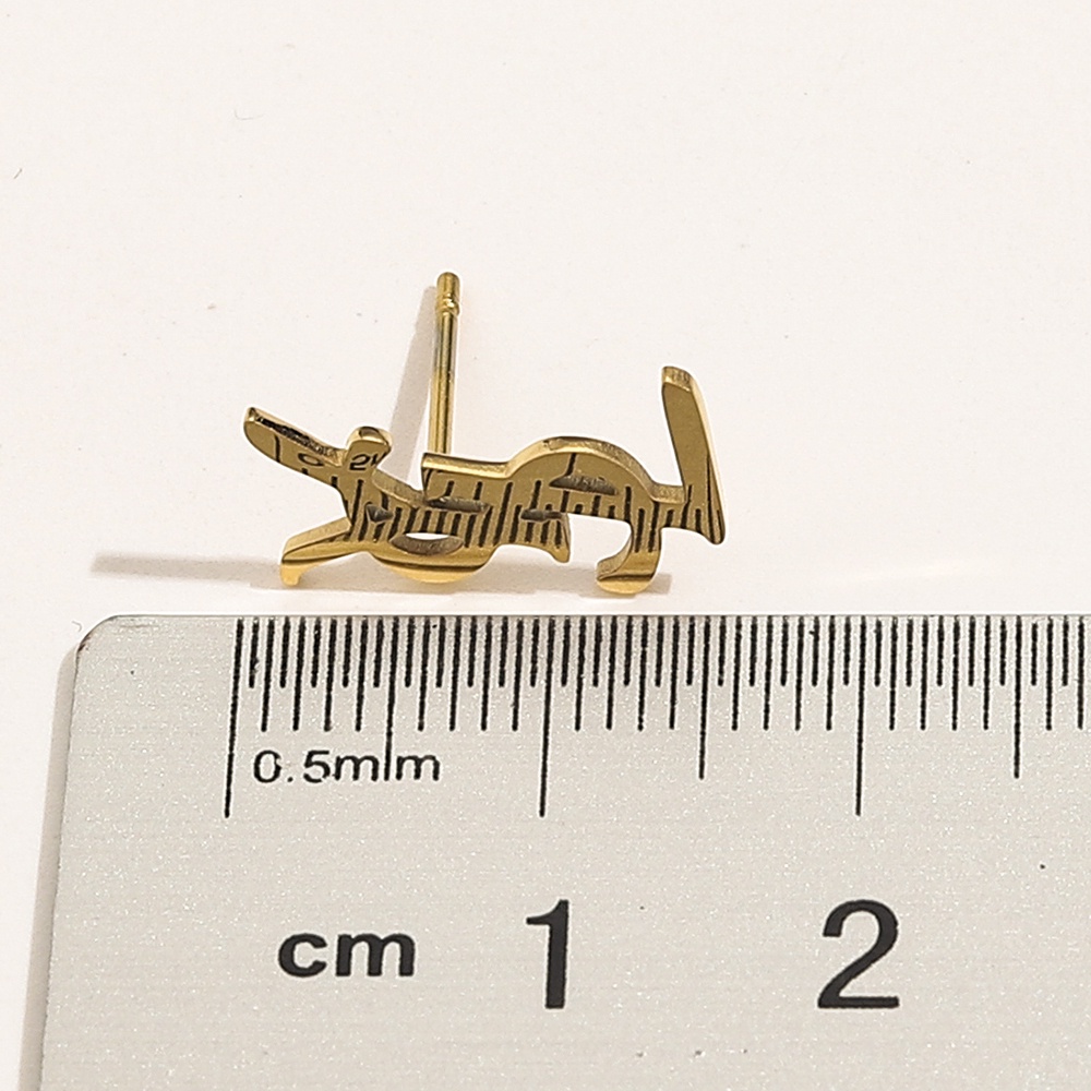 Khuyên Tai Tròn Khắc Chữ YSL Thời Trang Cho Nữ