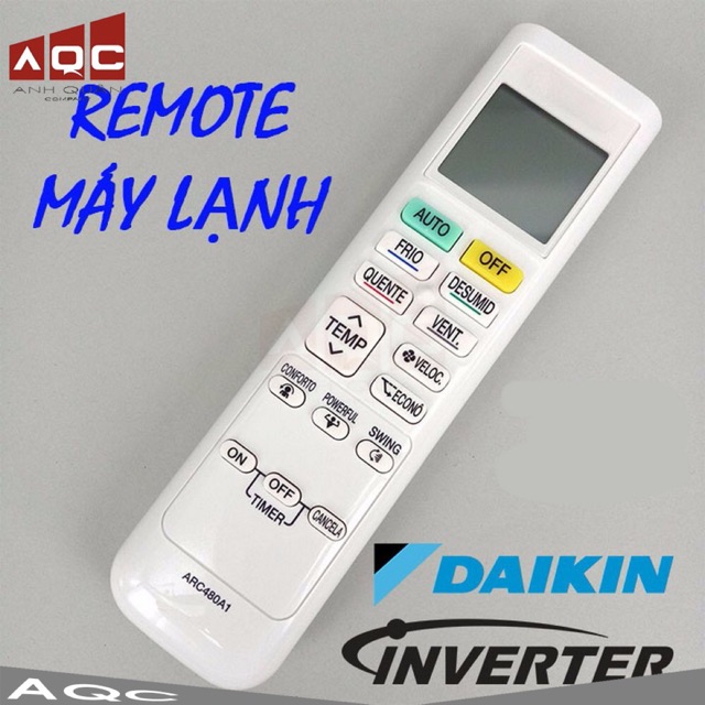 Điều Khiển Remote máy lạnh DAIKIN Cao Cấp Loại có thể Kiểm tra lỗi điều hoà DAIKIN