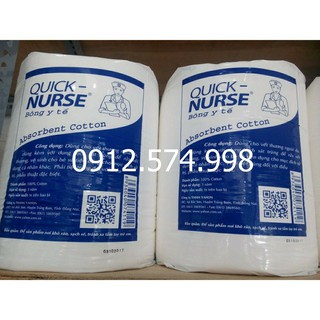 Bông y tế (Bông gòn) QUICK NURSE 500g; 1kg (Gòn kí)