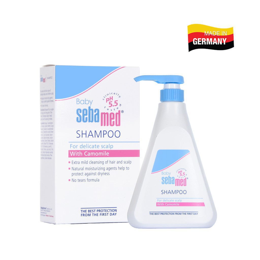 Dầu Gội Sebamed Không Cay Mắt Trẻ Em Children's Shampoo pH5.5 (500ml)