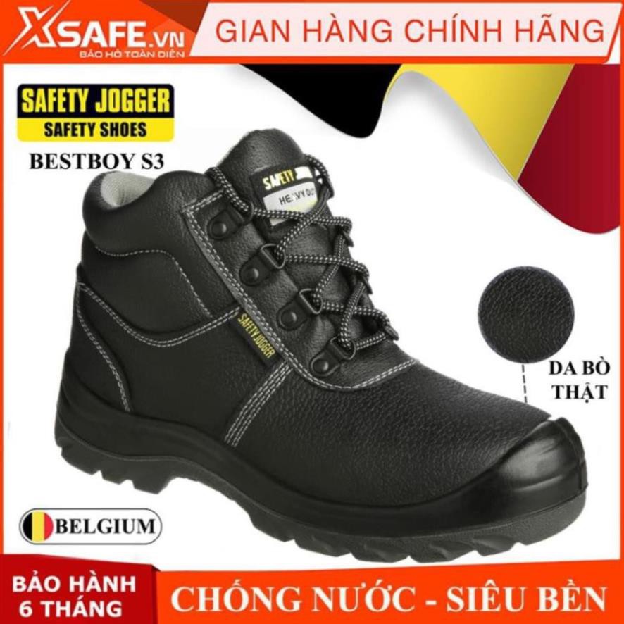 [Sale 3/3]Giày bảo hộ lao động Jogger Bestboy S3 da bò chống nước tiêu chuẩn S3 Châu Âu Giày bảo hộ cao cổ -pi9