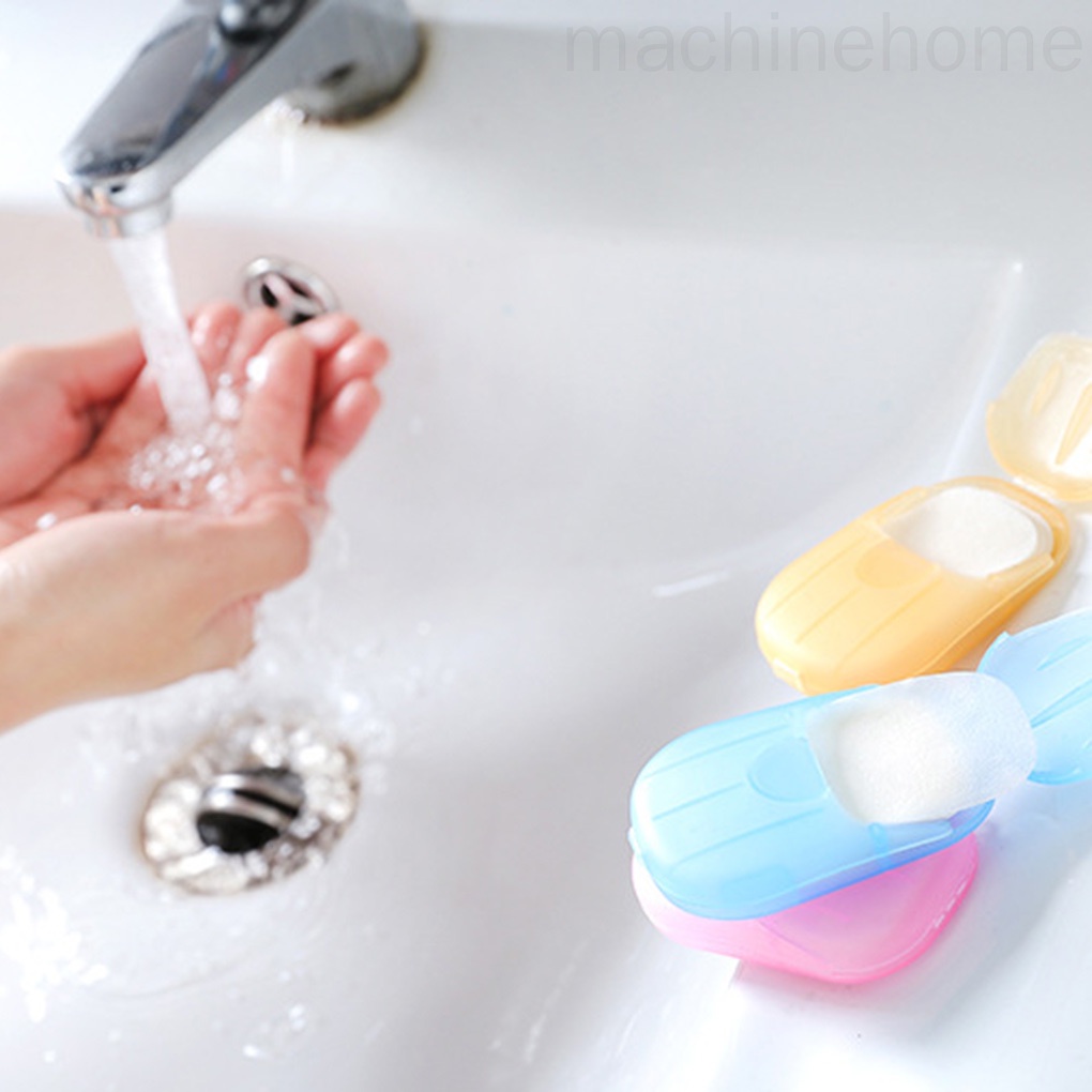 Hộp xà phòng dạng giấy rửa tay dùng một lần tiện dụng khi đi du lịch