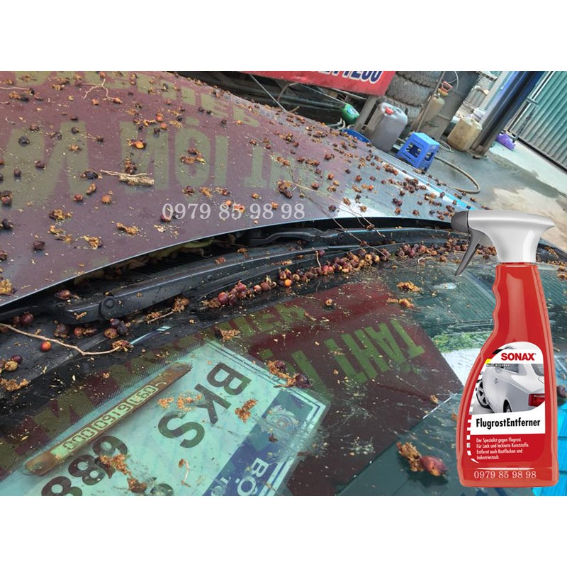 Tẩy sạch nhựa cây dính trên sơn xe ô tô SONAX Fallout cleaner 513200