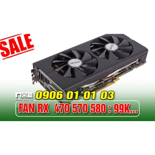 QUẠT TỎA Nhiệt, Fan card màn hình, quạt vga Bóc sapphire rx 470 570 580