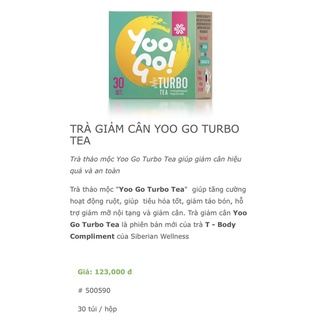 Trà yoogo tea body t siberian  30 gói - 1 hộp - ảnh sản phẩm 1