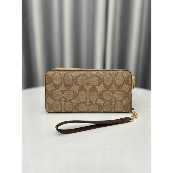 LONG ZIP AROUND WALLET IN SIGNATURE CANVAS ✨✨  🌟Ví coach dài