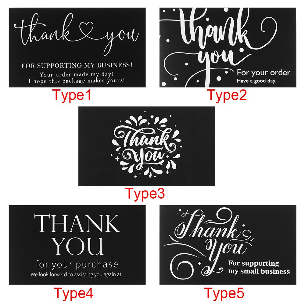 Set 30 Thẻ Giấy Trắng In Chữ Thank You Trang Trí Gói Quà 2.1x3.5 Inch Diy
