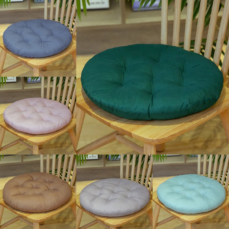 ✿ Đệm Tròn 40cm Màu Sắc Trơn Dày Dặn Lót Ghế Ngồi Tiện Dụng