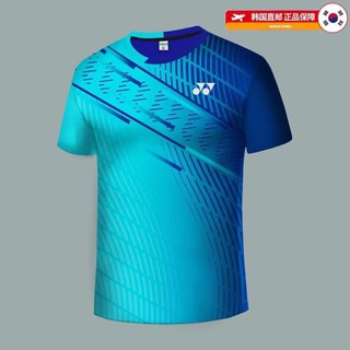 Áo cầu lông yonex cổ tròn - xanh dương