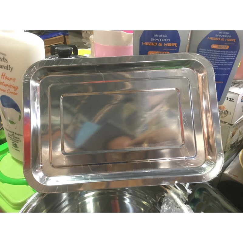 Mâm inox chữ nhật
