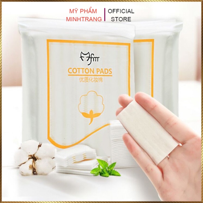 Bông Tẩy Trang Túi 3 lớp Cotton Pads 222 Miếng tẩy sạch nhẹ nhàng lớp trang điểm bụi bẩn,thông thoáng lỗ chân lông