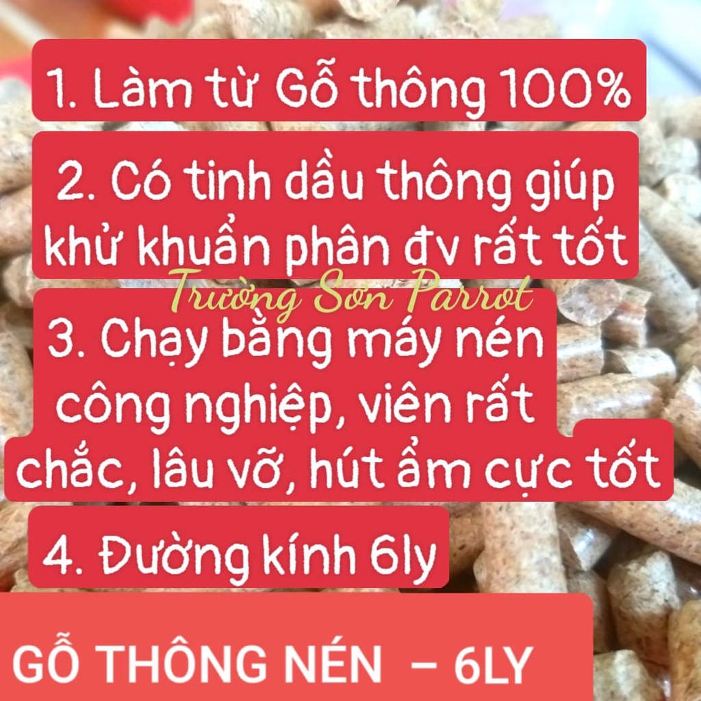 1kg gỗ nén (mùn cưa nén) hút ẩm