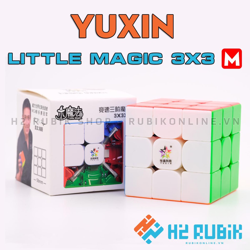 [Mã LIFEXANH24 giảm 10% đơn 99K] Rubik 3x3 YuXin Little Magic 3x3 M có nam châm sẵn nhựa màu bền bỉ xoay trơn