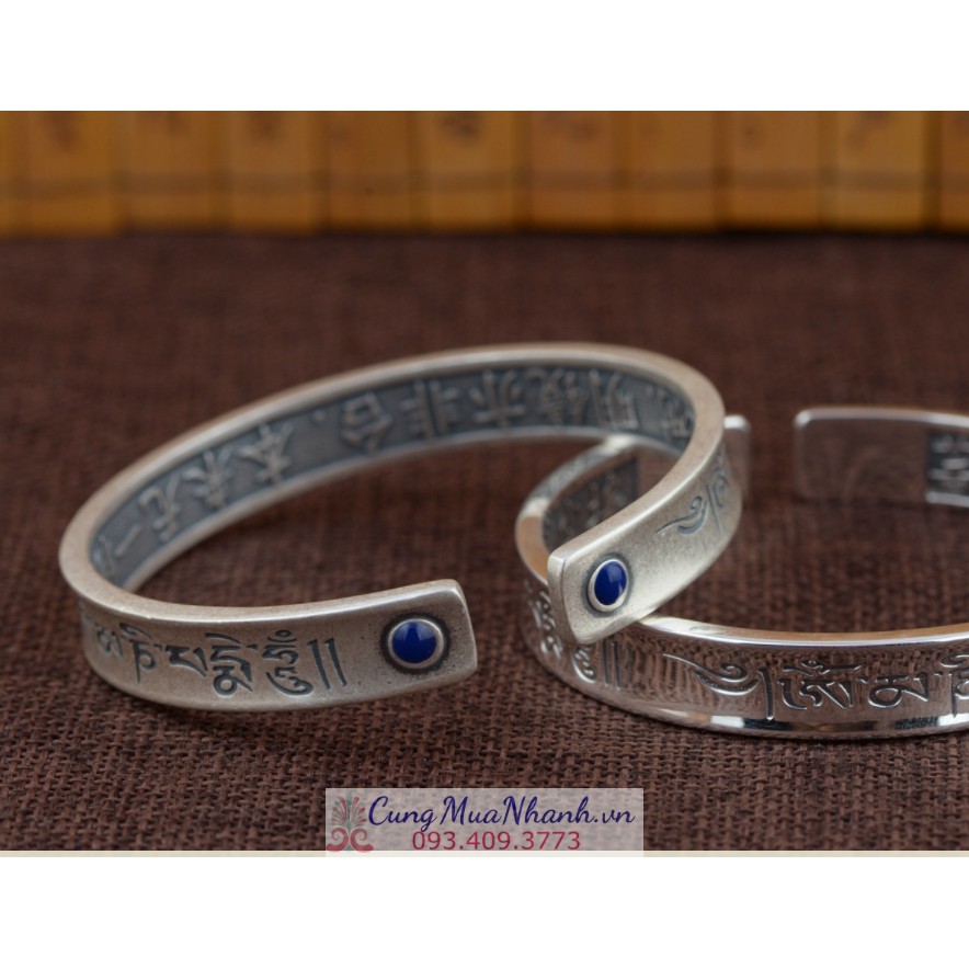 VÒNG TAY KHẮC OM MANI PADME HUM TÂY TẠNG - VT2502