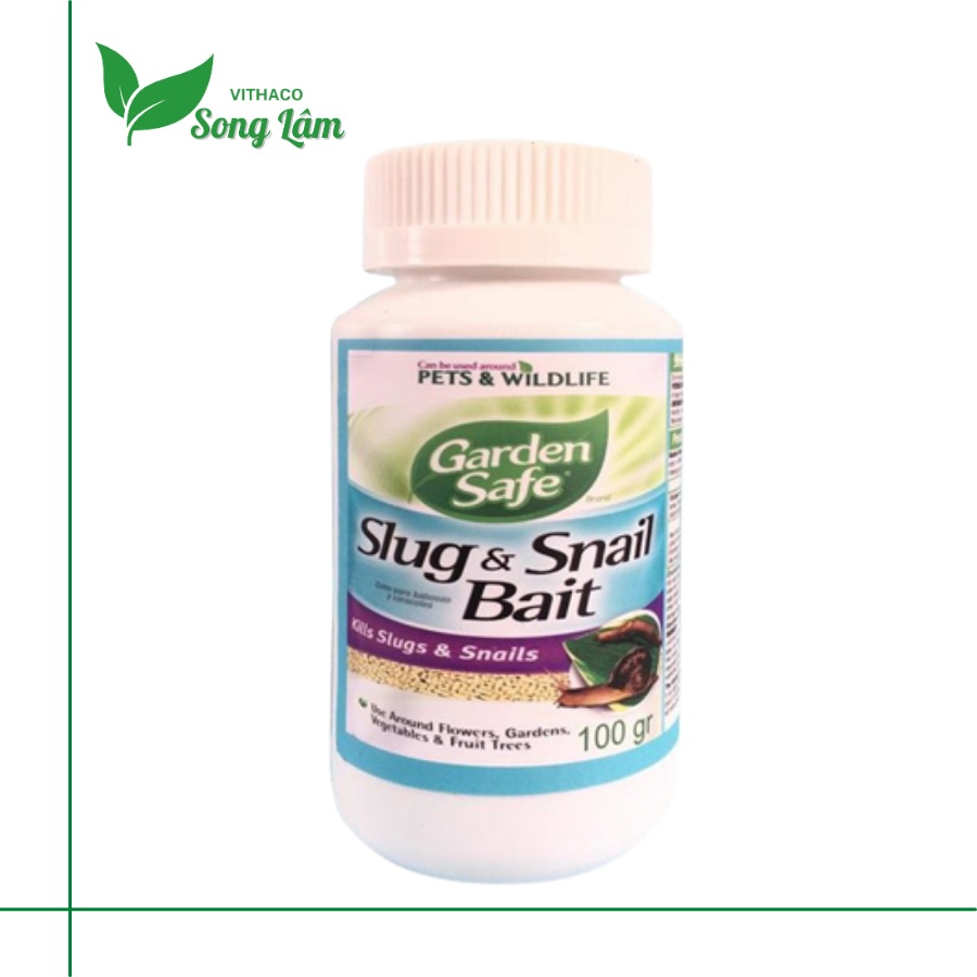 Chế phẩm trừ ốc sên, sên nhớt dạng hạt Slug & Snail Bait trừ ốc, sên cho rau màu, hoa lan, cây cảnh hiệu quả, an toàn