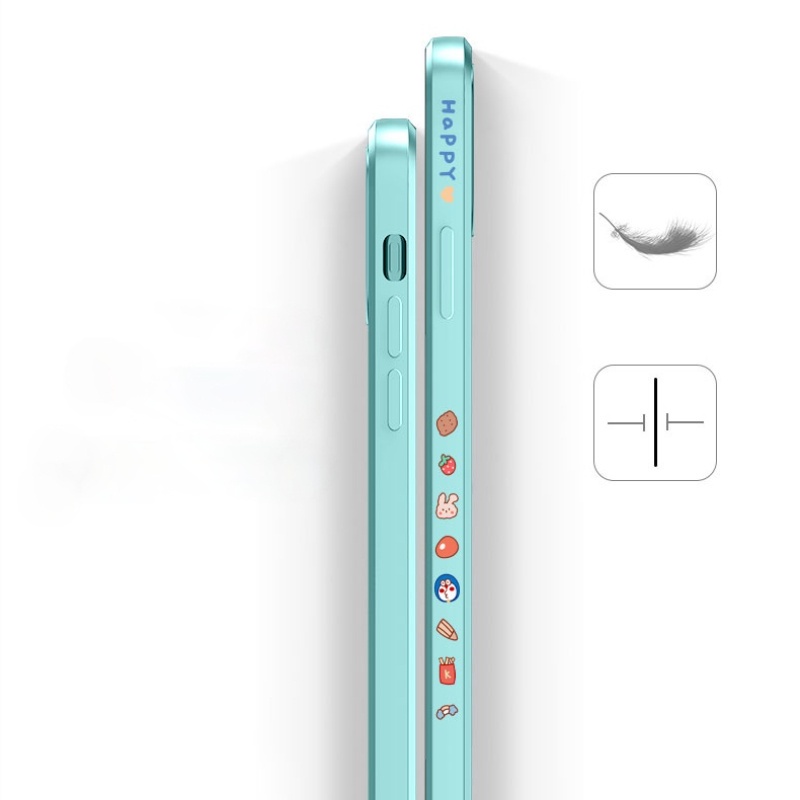 Doraemon Ốp lưng iPhone 12 Pro Max iPhone11 Soft TPU Case+Strap Apple iPhone X XR XS Max Slim Case Cover