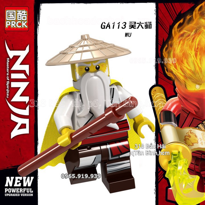HOT- Đồ chơi lắp ghép lego Minifigures Ninjago Các Nhân Vật Jay Jane Kai Lloyd Wu Nya Cole GA107 GA108 GA109