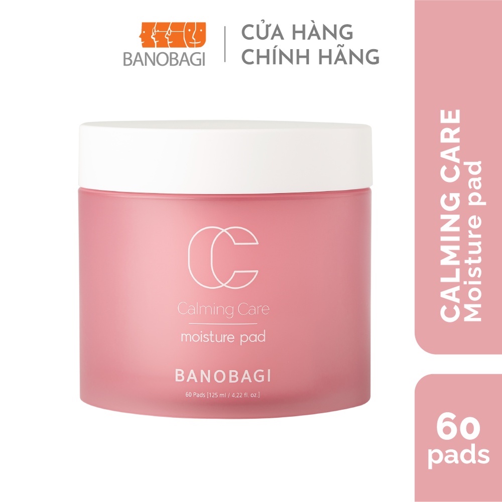 Toner Dạng Bông BANOBAGI Calming Care Moisture Pad 60miếng/125ml