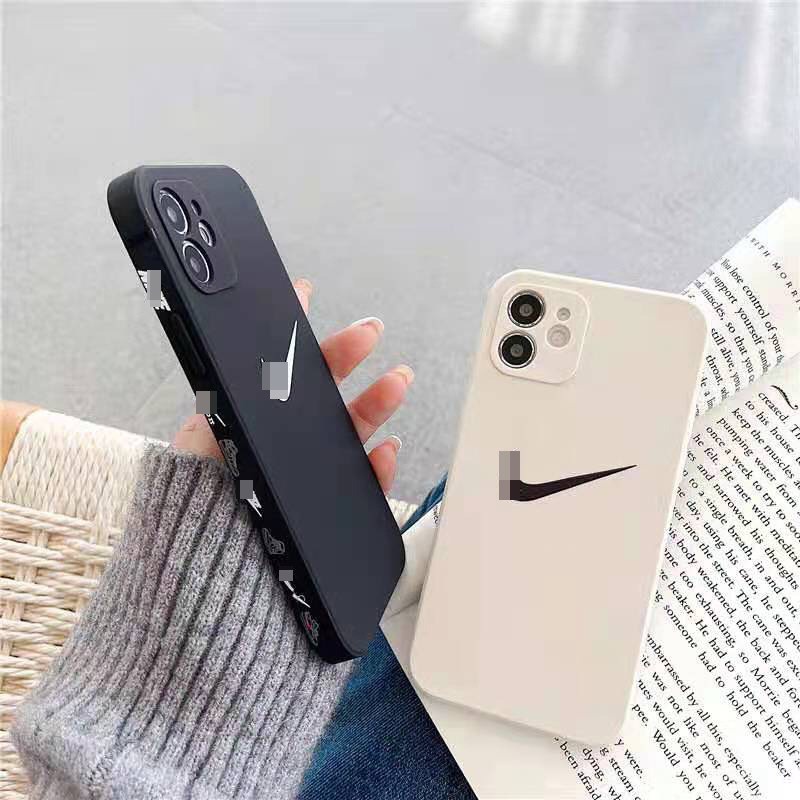 Ốp nike iphone vuông cạnh in viền chống bẩn 6splus 7g/7g 7plus/8plus x/xs xs max 11 11 pro max 12 12 pro max