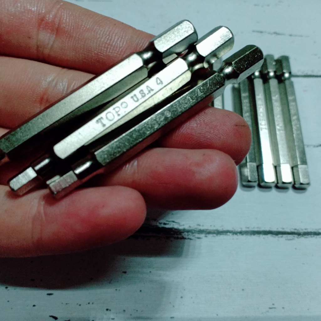 Combo 3 đầu bắt vít lục giác đực 4-5-6mm dài 65mm TOP