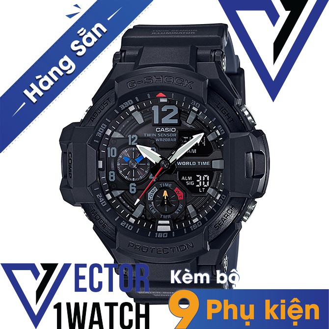 Đồng hồ thể thao nam nữ G-Shock GA-1100-1A1 Full phụ kiện