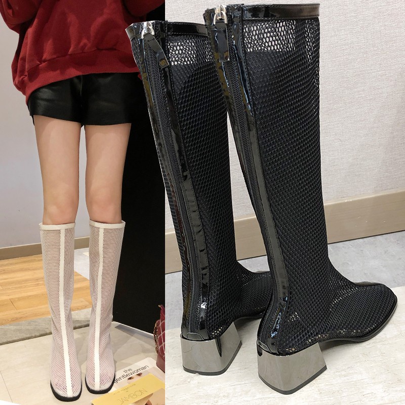 Giày Bốt Cổ Cao Phong Cách Âu Mỹ Thời Trang Cho Nữ