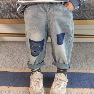 Quần jeans rách phong cách hàn quốc cho bé trai
