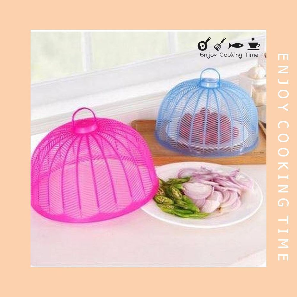 Lồng bàn úp bàn mini đậy thức ăn 26x12cm nhựa dẻo bền đẹp